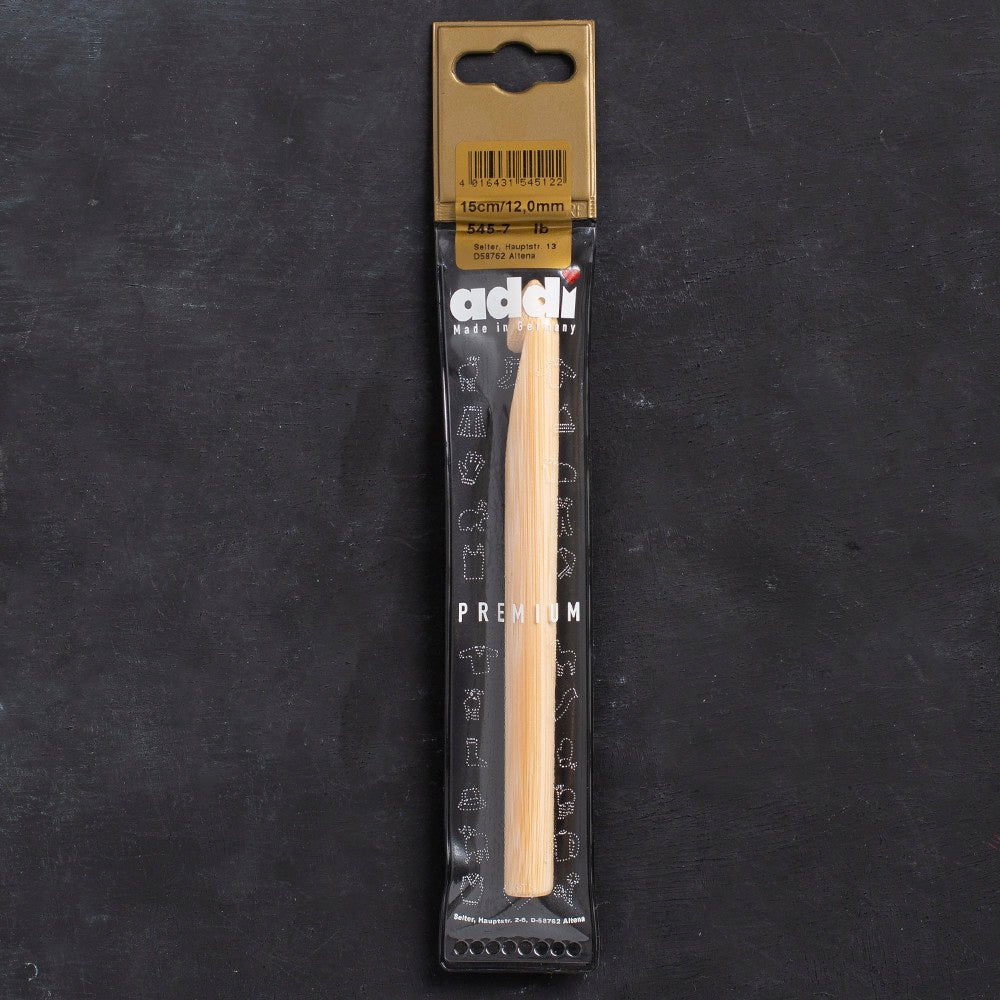 Addi Bambus 12mm 15cm Bambu Yün Tığ - 545-7 - Hobium